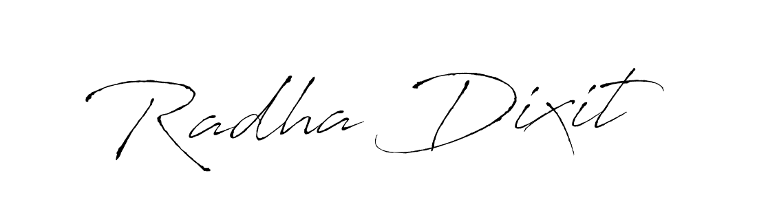 Radha Dixit stylish signature style. Best Handwritten Sign (Antro_Vectra) for my name. Handwritten Signature Collection Ideas for my name Radha Dixit. Radha Dixit signature style 6 images and pictures png