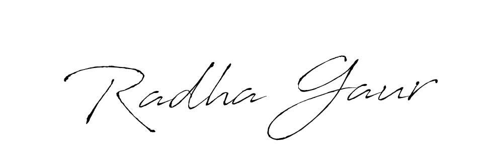 The best way (Antro_Vectra) to make a short signature is to pick only two or three words in your name. The name Radha Gaur include a total of six letters. For converting this name. Radha Gaur signature style 6 images and pictures png