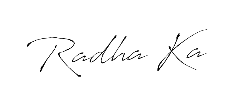 Make a beautiful signature design for name Radha Ka. With this signature (Antro_Vectra) style, you can create a handwritten signature for free. Radha Ka signature style 6 images and pictures png