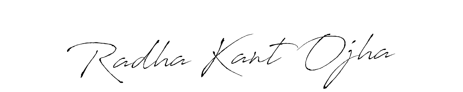if you are searching for the best signature style for your name Radha Kant Ojha. so please give up your signature search. here we have designed multiple signature styles  using Antro_Vectra. Radha Kant Ojha signature style 6 images and pictures png