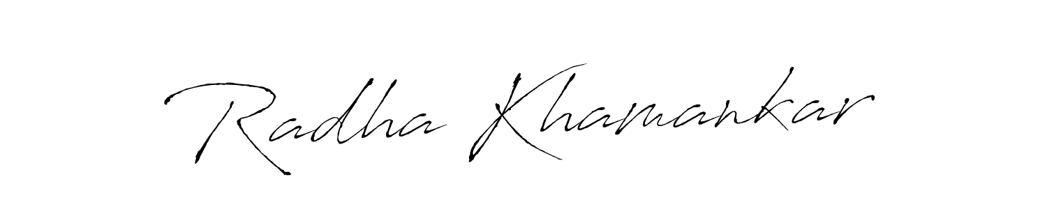 See photos of Radha Khamankar official signature by Spectra . Check more albums & portfolios. Read reviews & check more about Antro_Vectra font. Radha Khamankar signature style 6 images and pictures png