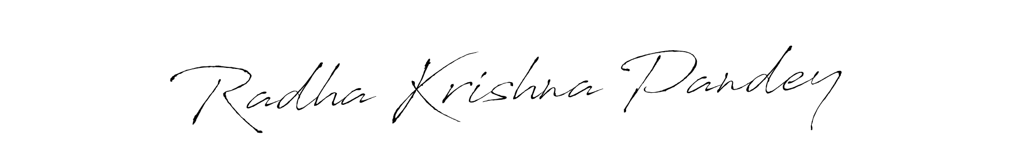 Design your own signature with our free online signature maker. With this signature software, you can create a handwritten (Antro_Vectra) signature for name Radha Krishna Pandey. Radha Krishna Pandey signature style 6 images and pictures png