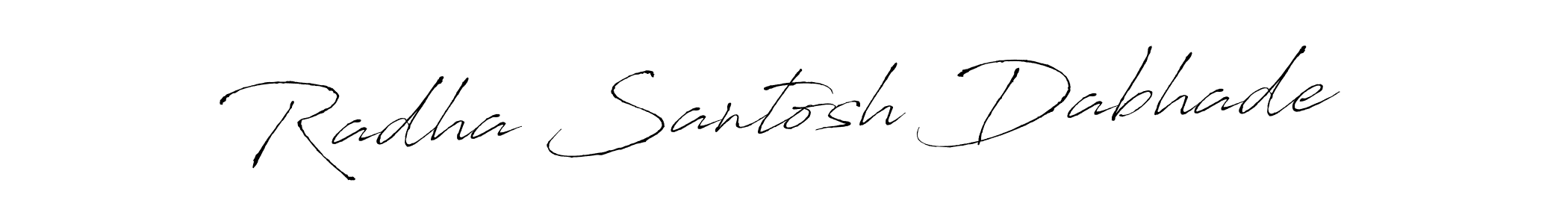 Make a short Radha Santosh Dabhade signature style. Manage your documents anywhere anytime using Antro_Vectra. Create and add eSignatures, submit forms, share and send files easily. Radha Santosh Dabhade signature style 6 images and pictures png