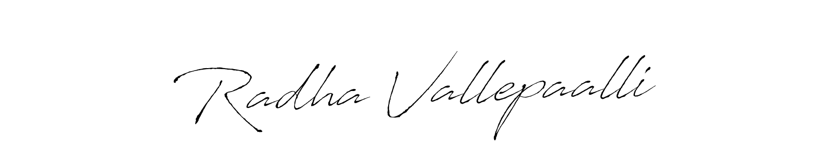Use a signature maker to create a handwritten signature online. With this signature software, you can design (Antro_Vectra) your own signature for name Radha Vallepaalli. Radha Vallepaalli signature style 6 images and pictures png