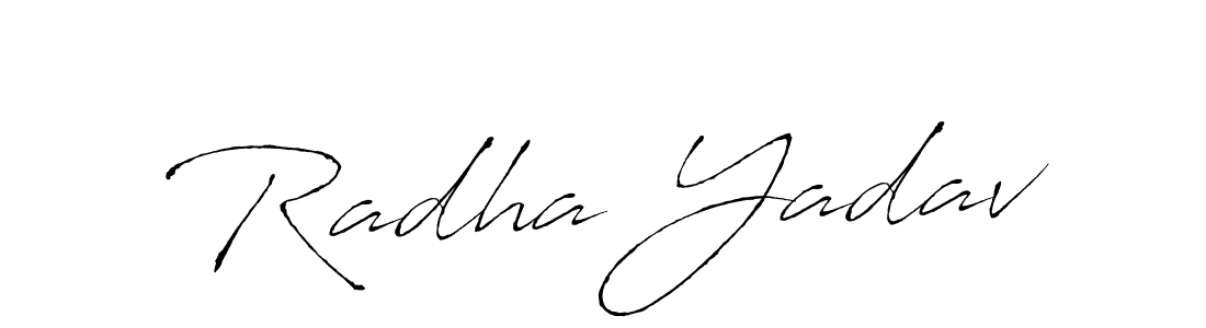 Create a beautiful signature design for name Radha Yadav. With this signature (Antro_Vectra) fonts, you can make a handwritten signature for free. Radha Yadav signature style 6 images and pictures png