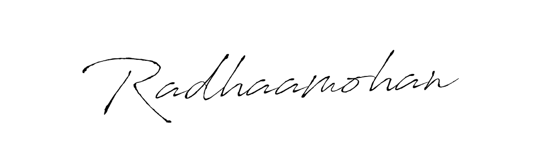 Make a beautiful signature design for name Radhaamohan. With this signature (Antro_Vectra) style, you can create a handwritten signature for free. Radhaamohan signature style 6 images and pictures png