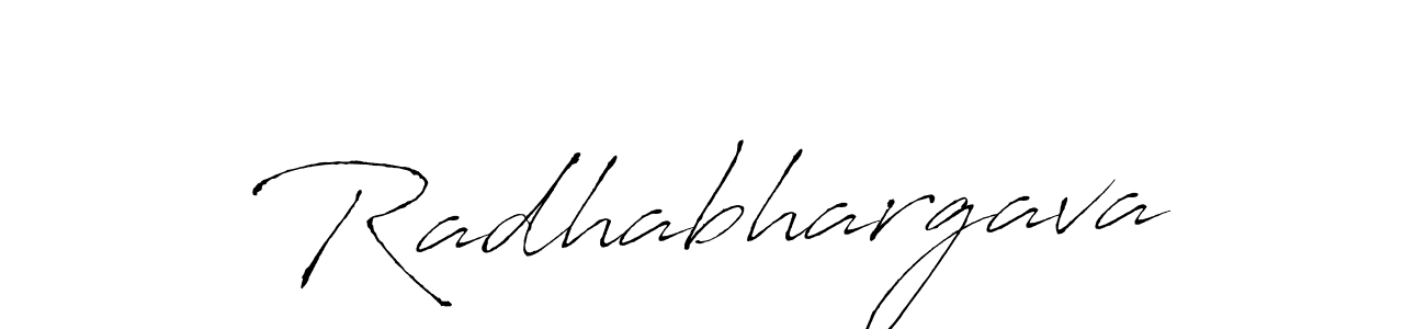 Make a beautiful signature design for name Radhabhargava. With this signature (Antro_Vectra) style, you can create a handwritten signature for free. Radhabhargava signature style 6 images and pictures png