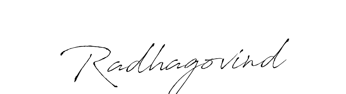 Create a beautiful signature design for name Radhagovind. With this signature (Antro_Vectra) fonts, you can make a handwritten signature for free. Radhagovind signature style 6 images and pictures png