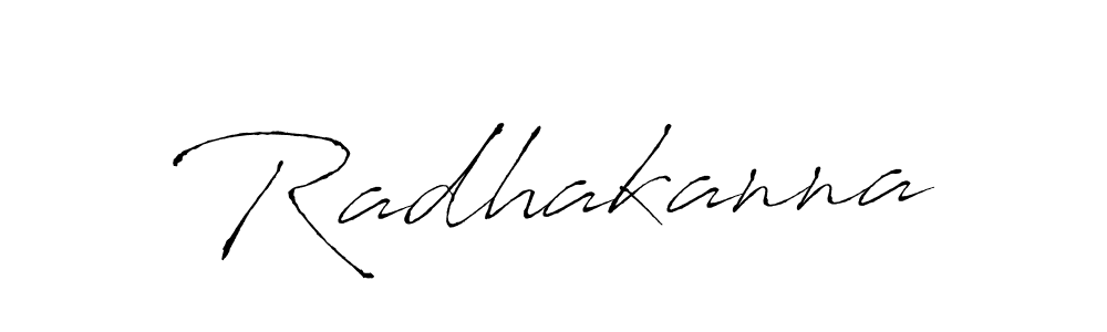 Make a beautiful signature design for name Radhakanna. With this signature (Antro_Vectra) style, you can create a handwritten signature for free. Radhakanna signature style 6 images and pictures png
