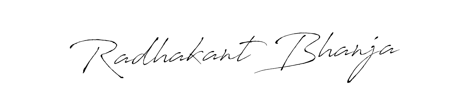 Use a signature maker to create a handwritten signature online. With this signature software, you can design (Antro_Vectra) your own signature for name Radhakant Bhanja. Radhakant Bhanja signature style 6 images and pictures png