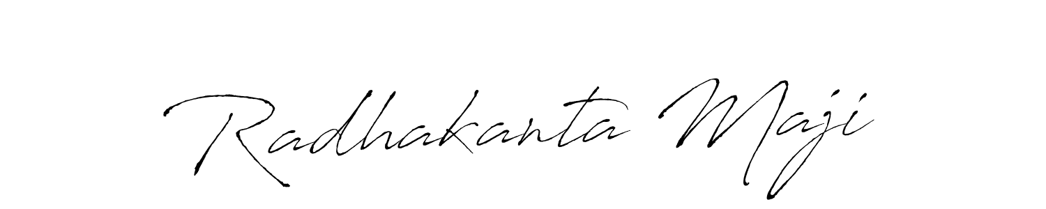 Design your own signature with our free online signature maker. With this signature software, you can create a handwritten (Antro_Vectra) signature for name Radhakanta Maji. Radhakanta Maji signature style 6 images and pictures png