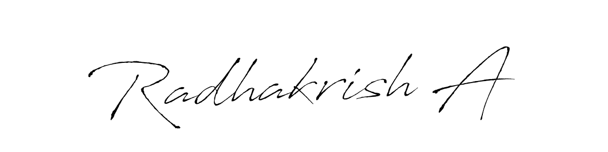 It looks lik you need a new signature style for name Radhakrish A. Design unique handwritten (Antro_Vectra) signature with our free signature maker in just a few clicks. Radhakrish A signature style 6 images and pictures png