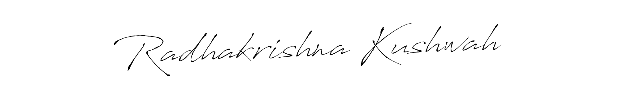 Also You can easily find your signature by using the search form. We will create Radhakrishna Kushwah name handwritten signature images for you free of cost using Antro_Vectra sign style. Radhakrishna Kushwah signature style 6 images and pictures png