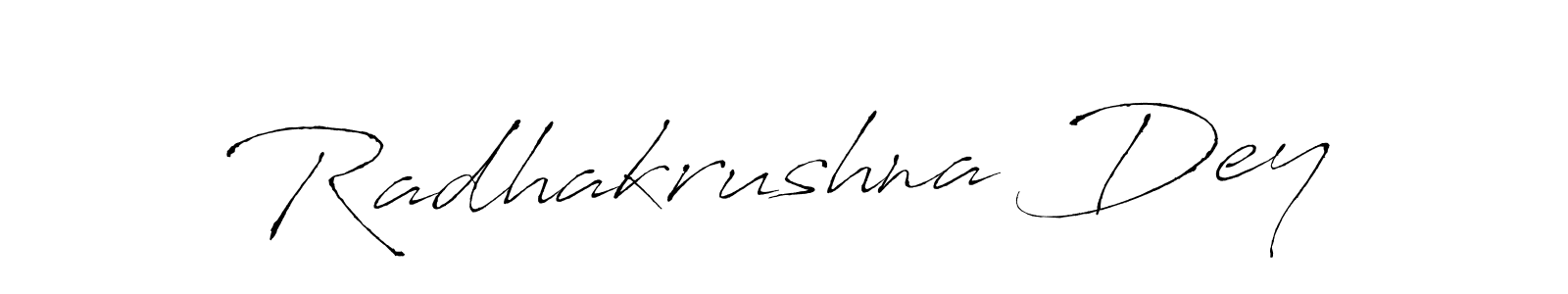 Design your own signature with our free online signature maker. With this signature software, you can create a handwritten (Antro_Vectra) signature for name Radhakrushna Dey. Radhakrushna Dey signature style 6 images and pictures png