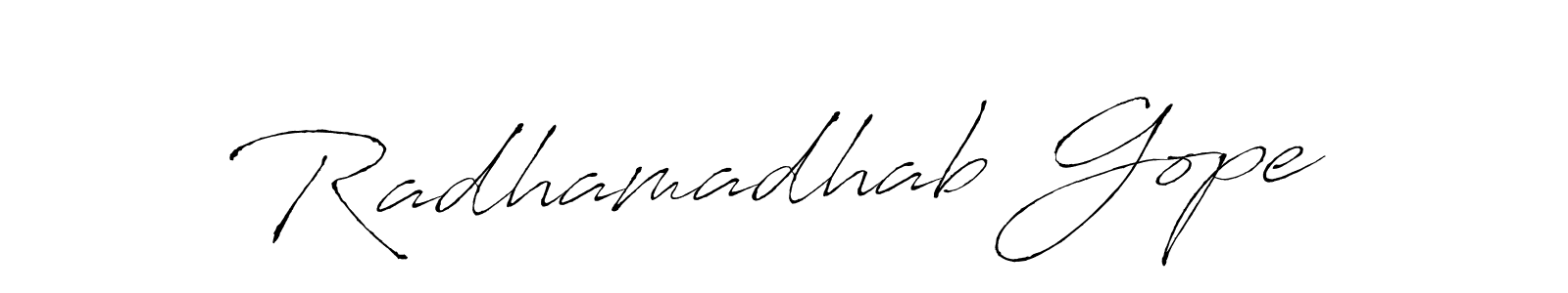 This is the best signature style for the Radhamadhab Gope name. Also you like these signature font (Antro_Vectra). Mix name signature. Radhamadhab Gope signature style 6 images and pictures png
