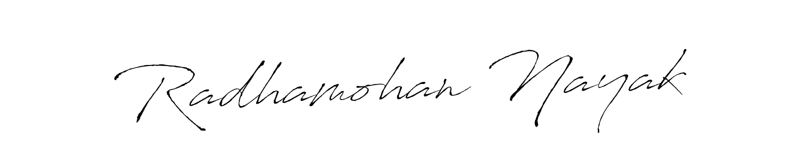 Use a signature maker to create a handwritten signature online. With this signature software, you can design (Antro_Vectra) your own signature for name Radhamohan Nayak. Radhamohan Nayak signature style 6 images and pictures png