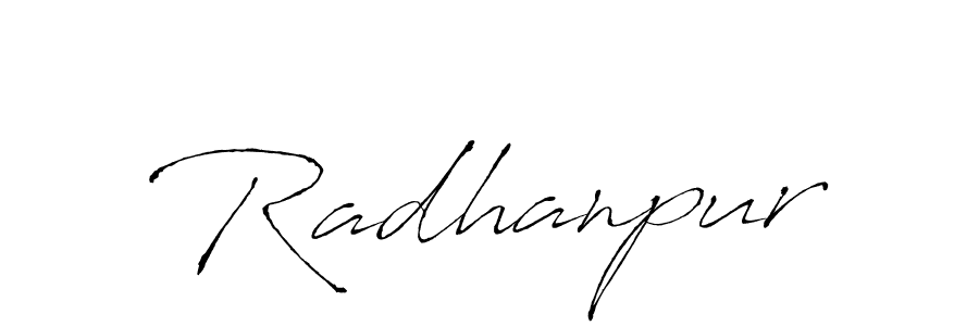 You should practise on your own different ways (Antro_Vectra) to write your name (Radhanpur) in signature. don't let someone else do it for you. Radhanpur signature style 6 images and pictures png