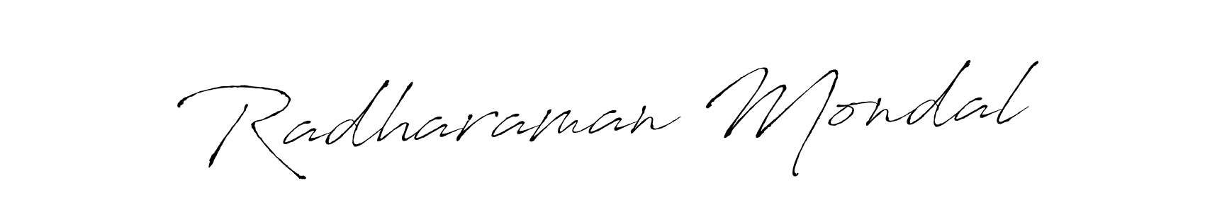 How to make Radharaman Mondal name signature. Use Antro_Vectra style for creating short signs online. This is the latest handwritten sign. Radharaman Mondal signature style 6 images and pictures png