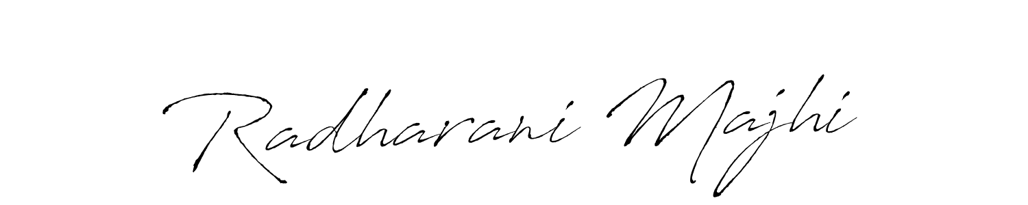 Create a beautiful signature design for name Radharani Majhi. With this signature (Antro_Vectra) fonts, you can make a handwritten signature for free. Radharani Majhi signature style 6 images and pictures png