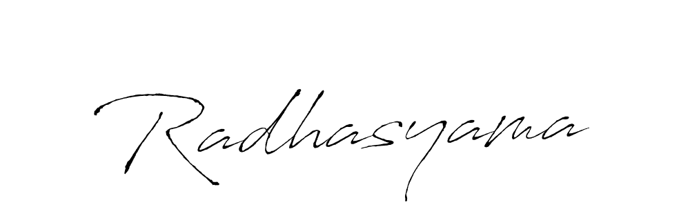 You should practise on your own different ways (Antro_Vectra) to write your name (Radhasyama) in signature. don't let someone else do it for you. Radhasyama signature style 6 images and pictures png