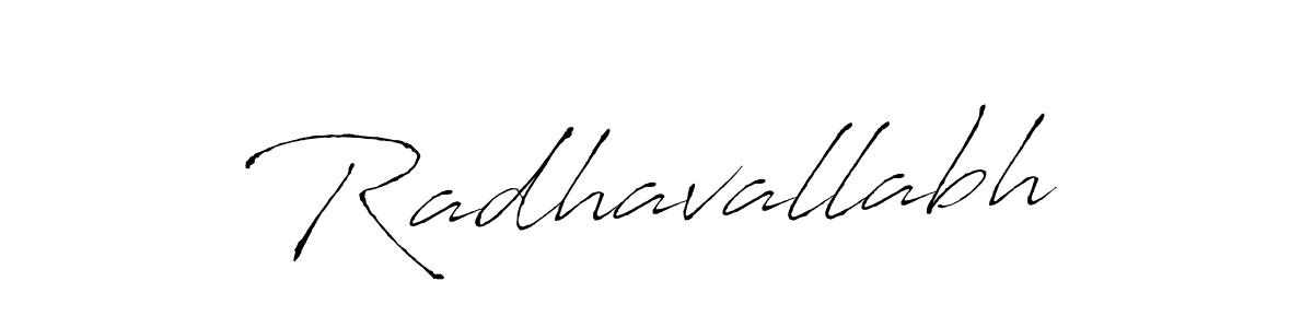 Use a signature maker to create a handwritten signature online. With this signature software, you can design (Antro_Vectra) your own signature for name Radhavallabh. Radhavallabh signature style 6 images and pictures png