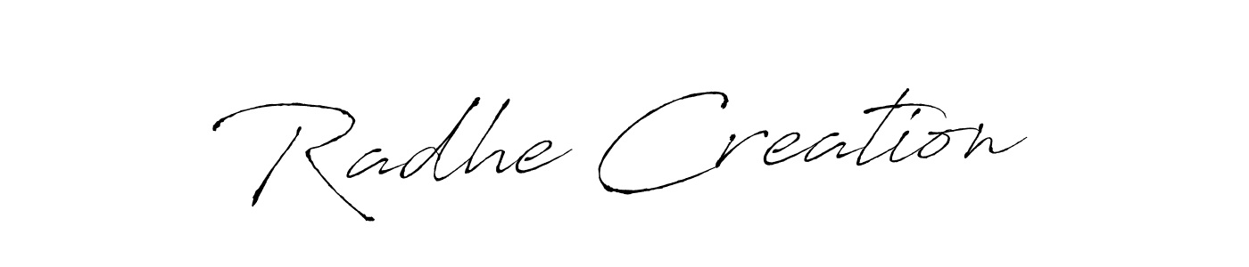 Radhe Creation stylish signature style. Best Handwritten Sign (Antro_Vectra) for my name. Handwritten Signature Collection Ideas for my name Radhe Creation. Radhe Creation signature style 6 images and pictures png