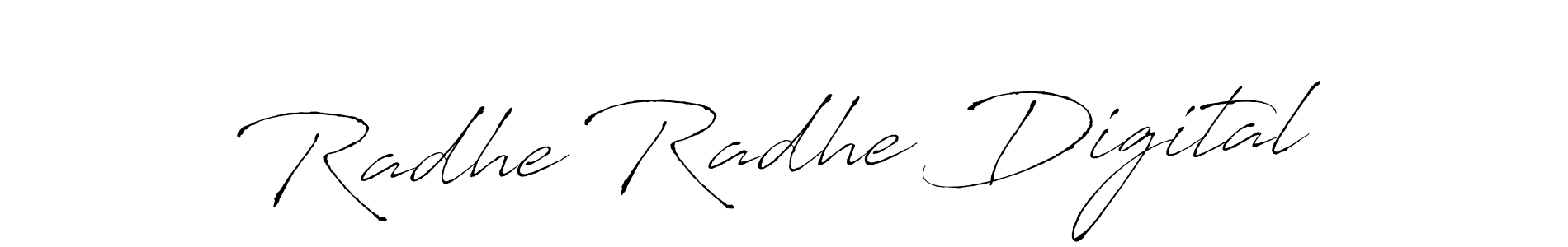 This is the best signature style for the Radhe Radhe Digital name. Also you like these signature font (Antro_Vectra). Mix name signature. Radhe Radhe Digital signature style 6 images and pictures png