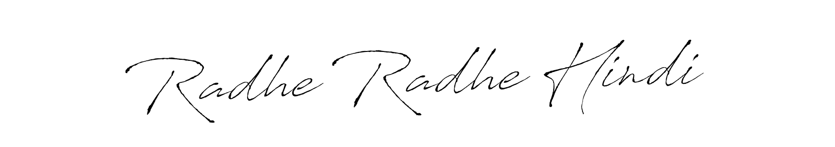 Also we have Radhe Radhe Hindi name is the best signature style. Create professional handwritten signature collection using Antro_Vectra autograph style. Radhe Radhe Hindi signature style 6 images and pictures png
