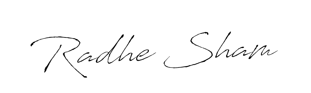 Design your own signature with our free online signature maker. With this signature software, you can create a handwritten (Antro_Vectra) signature for name Radhe Sham. Radhe Sham signature style 6 images and pictures png