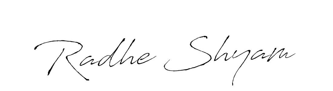 Design your own signature with our free online signature maker. With this signature software, you can create a handwritten (Antro_Vectra) signature for name Radhe Shyam. Radhe Shyam signature style 6 images and pictures png