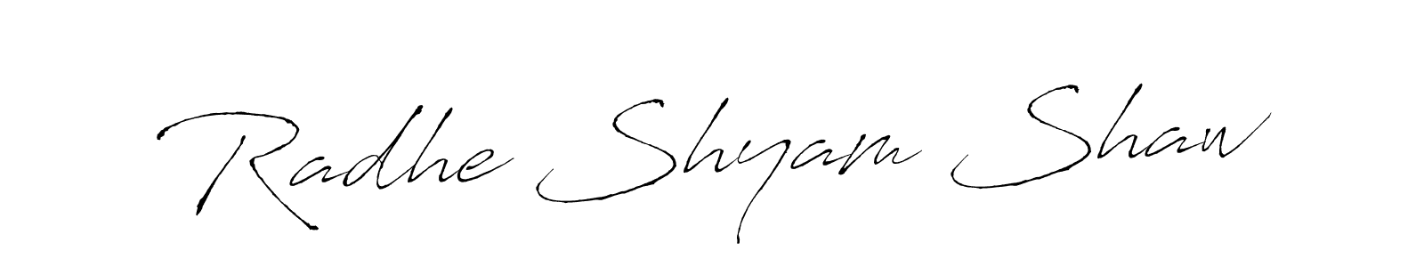 You should practise on your own different ways (Antro_Vectra) to write your name (Radhe Shyam Shaw) in signature. don't let someone else do it for you. Radhe Shyam Shaw signature style 6 images and pictures png