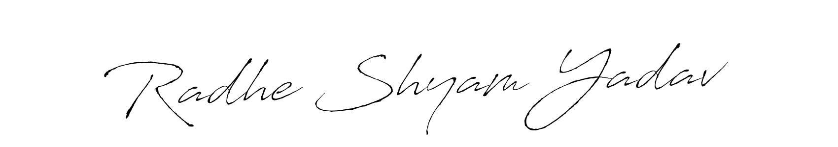 if you are searching for the best signature style for your name Radhe Shyam Yadav. so please give up your signature search. here we have designed multiple signature styles  using Antro_Vectra. Radhe Shyam Yadav signature style 6 images and pictures png