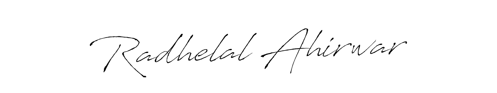 How to make Radhelal Ahirwar signature? Antro_Vectra is a professional autograph style. Create handwritten signature for Radhelal Ahirwar name. Radhelal Ahirwar signature style 6 images and pictures png
