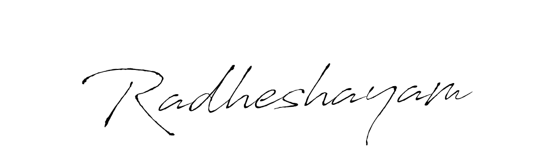 Radheshayam stylish signature style. Best Handwritten Sign (Antro_Vectra) for my name. Handwritten Signature Collection Ideas for my name Radheshayam. Radheshayam signature style 6 images and pictures png