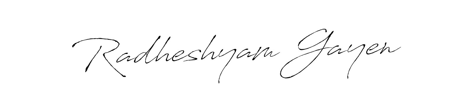 Radheshyam Gayen stylish signature style. Best Handwritten Sign (Antro_Vectra) for my name. Handwritten Signature Collection Ideas for my name Radheshyam Gayen. Radheshyam Gayen signature style 6 images and pictures png