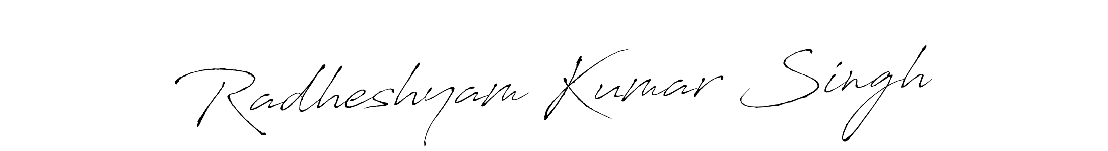 This is the best signature style for the Radheshyam Kumar Singh name. Also you like these signature font (Antro_Vectra). Mix name signature. Radheshyam Kumar Singh signature style 6 images and pictures png