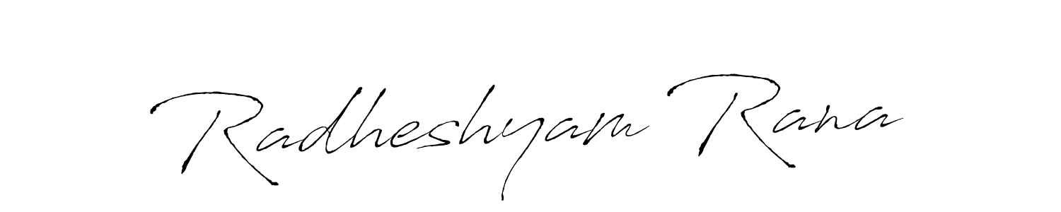 Also we have Radheshyam Rana name is the best signature style. Create professional handwritten signature collection using Antro_Vectra autograph style. Radheshyam Rana signature style 6 images and pictures png