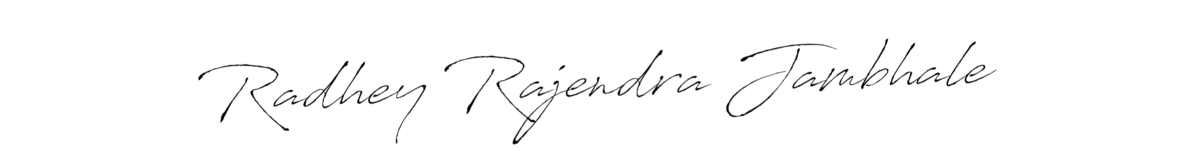 Use a signature maker to create a handwritten signature online. With this signature software, you can design (Antro_Vectra) your own signature for name Radhey Rajendra Jambhale. Radhey Rajendra Jambhale signature style 6 images and pictures png