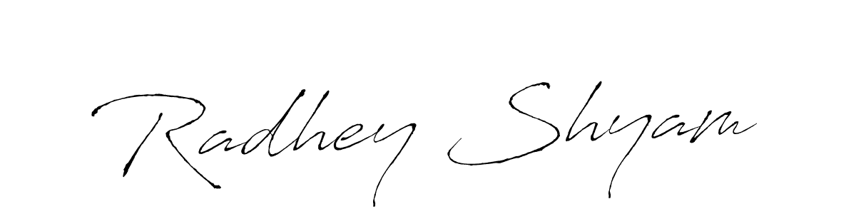 Use a signature maker to create a handwritten signature online. With this signature software, you can design (Antro_Vectra) your own signature for name Radhey Shyam. Radhey Shyam signature style 6 images and pictures png