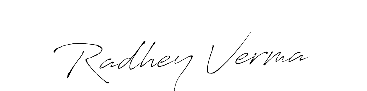 Also we have Radhey Verma name is the best signature style. Create professional handwritten signature collection using Antro_Vectra autograph style. Radhey Verma signature style 6 images and pictures png