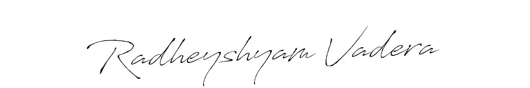 How to make Radheyshyam Vadera signature? Antro_Vectra is a professional autograph style. Create handwritten signature for Radheyshyam Vadera name. Radheyshyam Vadera signature style 6 images and pictures png