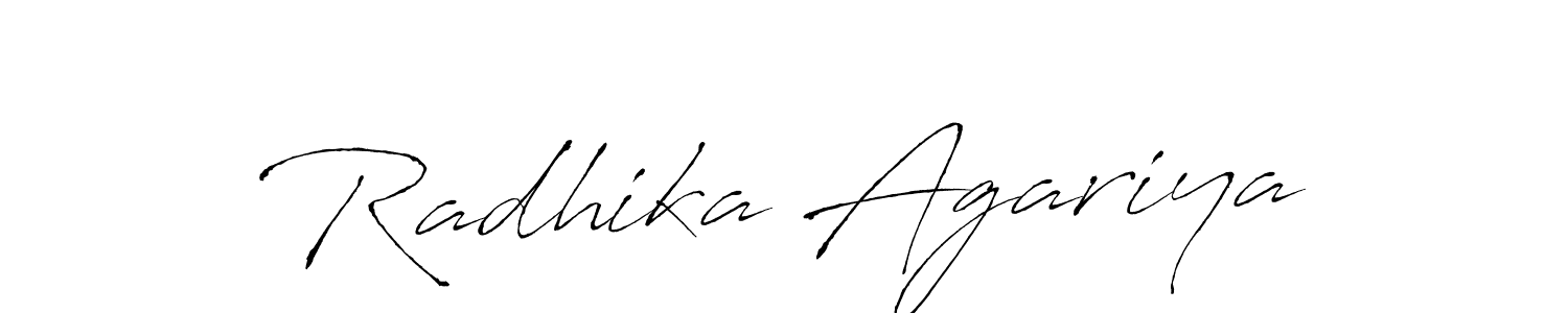 Also we have Radhika Agariya name is the best signature style. Create professional handwritten signature collection using Antro_Vectra autograph style. Radhika Agariya signature style 6 images and pictures png