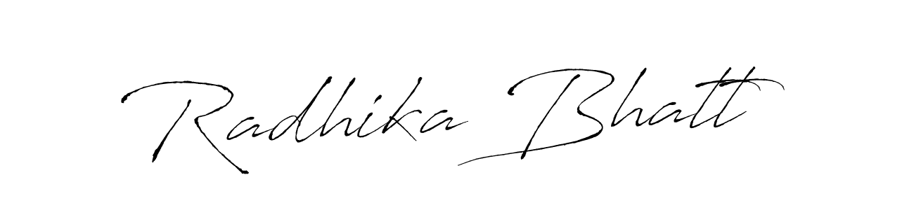 You should practise on your own different ways (Antro_Vectra) to write your name (Radhika Bhatt) in signature. don't let someone else do it for you. Radhika Bhatt signature style 6 images and pictures png