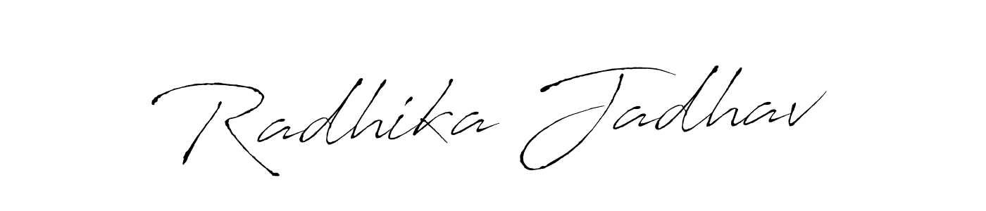 Also You can easily find your signature by using the search form. We will create Radhika Jadhav name handwritten signature images for you free of cost using Antro_Vectra sign style. Radhika Jadhav signature style 6 images and pictures png