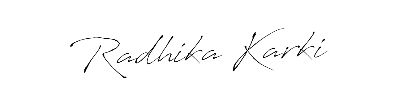 The best way (Antro_Vectra) to make a short signature is to pick only two or three words in your name. The name Radhika Karki include a total of six letters. For converting this name. Radhika Karki signature style 6 images and pictures png