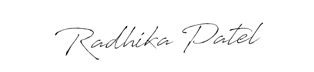 Design your own signature with our free online signature maker. With this signature software, you can create a handwritten (Antro_Vectra) signature for name Radhika Patel. Radhika Patel signature style 6 images and pictures png