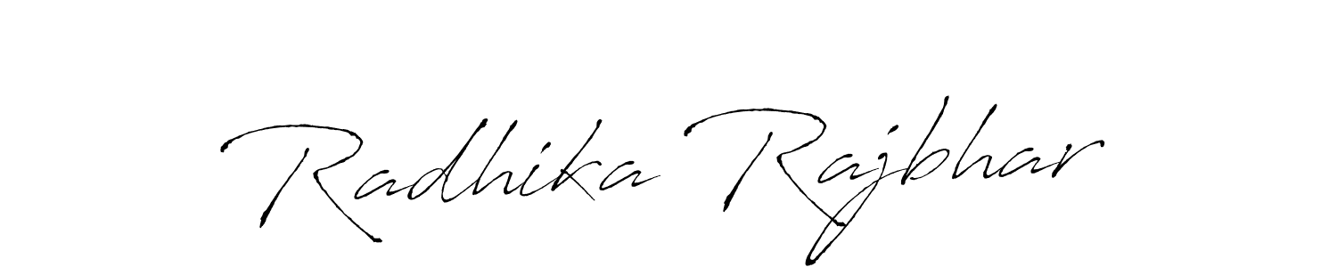 Radhika Rajbhar stylish signature style. Best Handwritten Sign (Antro_Vectra) for my name. Handwritten Signature Collection Ideas for my name Radhika Rajbhar. Radhika Rajbhar signature style 6 images and pictures png