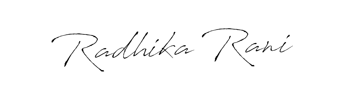 This is the best signature style for the Radhika Rani name. Also you like these signature font (Antro_Vectra). Mix name signature. Radhika Rani signature style 6 images and pictures png