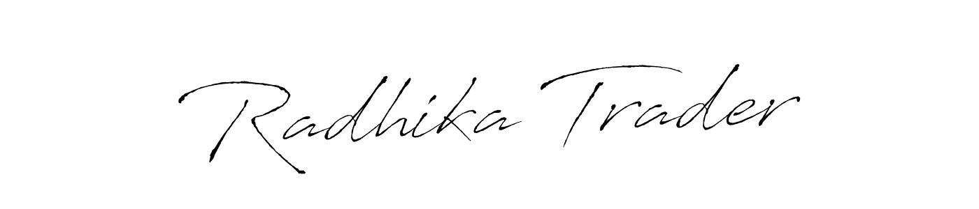 Create a beautiful signature design for name Radhika Trader. With this signature (Antro_Vectra) fonts, you can make a handwritten signature for free. Radhika Trader signature style 6 images and pictures png