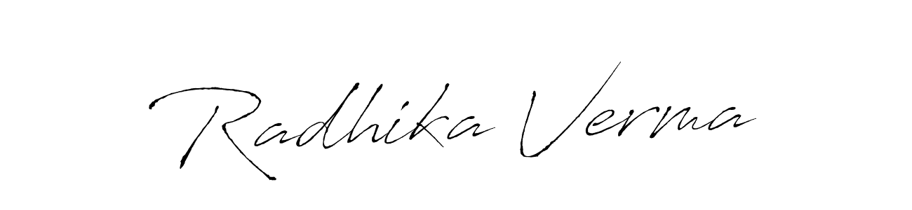 This is the best signature style for the Radhika Verma name. Also you like these signature font (Antro_Vectra). Mix name signature. Radhika Verma signature style 6 images and pictures png